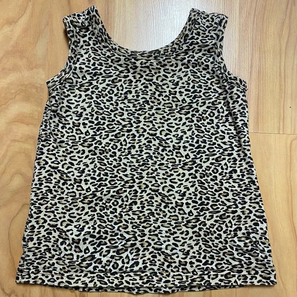 Girls Designer Kidz Leopard Print Tanktop 6 - Picture 4 of 4